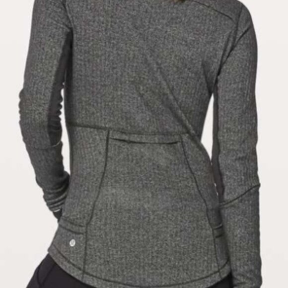 Lululemon Herringbone Base Runner 1/2 Zip Jacket size 8 - Picture 2 of 8